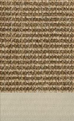 Sisal Salvador steine 082 tæppe med kantbånd i elfenbein 003